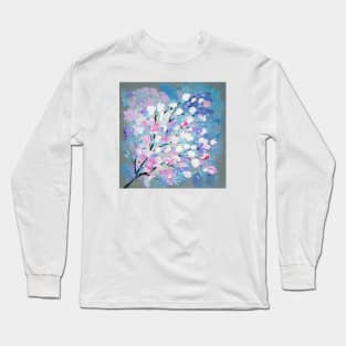 Asphalt, white and purple Long Sleeve T-Shirt